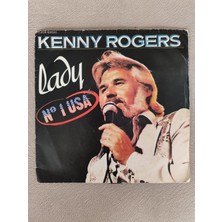 Plakperest Kenny Rogers - Lady - 1980  Fransa Basım 45 Lik Plak