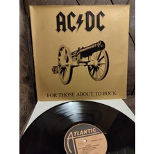 Plakperest Ac/dc - For Those About The Rock We Salute You  1981 Almanya  Basım Lp Plak 2.el
