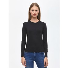 Little Big Ltb LOTTIES Yuvarlak Yaka Siyah Kazak