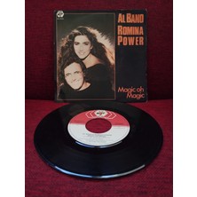 Plakperest Al Bano & Romina Power – Magic Oh Magic - 1985 Belçika Basım 45 Lik Plak-2.el