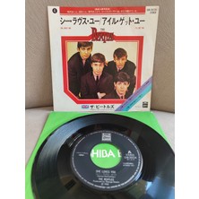 Plakperest The Beatles - She Loves You - Japonya 1977 Basım Nadir 45LIK Plak 2.el