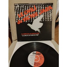 Plakperest Vıctor Jara - Le Chili De Victor Jara - El Derecho De Vivir En Paz 1974 Fransa Basım Lp Plak 2.el