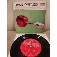 Plakperest Rossını Overtures - William Tell / Sevil Berberi   Nadir Japonya Dönem Basım 45LIK Plak 2.el