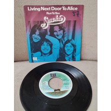 Plakperest Smokıe - Lıvıng Next Door To Alıce - 1976 Hollanda Basım 45 Lik Plak 2.el