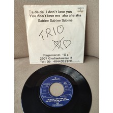 Plakperest Trıo - Da Da Da I Don’t Love You You Don’t Love Me Aha Aha Aha 1982 Hollanda Basım 45LIK Plak 2.el