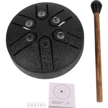 Wishora Store 3 Inç 6 Not Dil Davul Çelik Mini El Davul Yeni Başlayanlar Için Baget ile Taşınabilir Endişesiz Davul