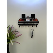 3dpazarıcom 3D Baskı Anahtarlık Askısı Delorean Model