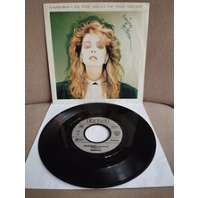 Plakperest Sandra – In The Heat Of The Night -  1985 Almanya Basım 45 Lik Plak-2.el