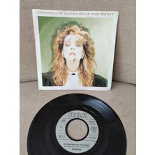 Plakperest Sandra - In The Heat Of The Nıght - 1985 Hollanda Basım 45 Lik Plak 2. El