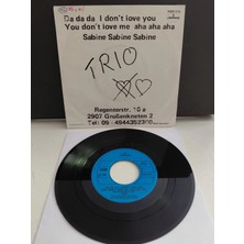Plakperest Trıo - Da Da Da I Don’t Love You You Don’t Love Me Aha Aha Aha - 1982 Avrupa Basım 45LIK Plak-2.el