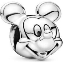 Kumi 925 Ayar Gümüş Bileklik Için Disney, Minnie Portresi Charm