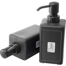 Wishora Store Rınnıg Sıvı Pompalı Dispenser, El Sabunu Veya Jel Için, Koyu Gri, 450 ml Kapasite, Plastik - 2'li Set