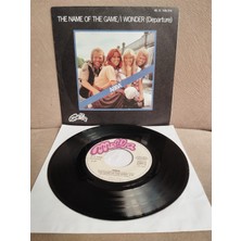 Plakperest Abba – The Name Of The Game / I Wonder (Departure) - 1977  Fransa Basım 45 Lik Plak