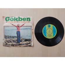 Plakperest Gökben – Rüzgar Gibi Geçtin / Aşk Dediğin Laftır  - 1975 Türkiye  Basım 45 Lik Plak-2.el