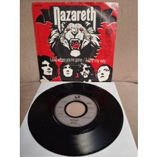Plakperest Nazareth  – Glad When You’re Gone / Light My Way -  1974 Hollanda Basım  45 Lik Plak