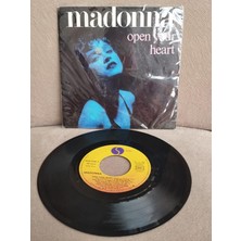 Plakperest Madonna – Open Your Heart - 1985 Fransa Basım 45 Lik Plak