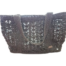 Mukun Dünyası Fermuarlı Hasır Çanta