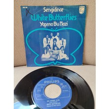 Plakperest White Butterflies ( Beyaz Kelebekler )– Sen Gidince - 1975 Hollanda Basım 45 Lik Plak-2.el