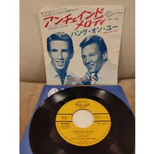 Plakperest The Righteous Brothers ‎– Unchained Melody  - 1965 Japonya  Basım 45’lik Plak 2.el