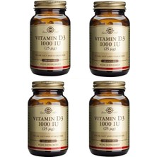 Solgar Vitamin D3 1000IU 100 Kapsül 4 Adet