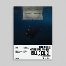 Orendart Billie Eilish - Hit Me Hard And Soft Albüm Spotify Çerçeveli - Çerçevesiz Poster Tablo
