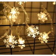 Norino Kar Tanesi 5m 28 LED Gün Işığı Kar Tanesi:4cm