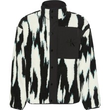 Calvin Klein Jeans Siyah Erkek Sweatmont LV04RD219GUB1 Ls Jacquard 3 Sherpa