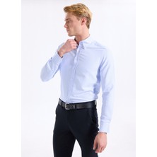 Altınyıldız Classics Mavi Erkek Tailored Fit Gömlek ACE201261182_AMV
