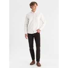 Wrangler Normal Bel Slim Fit Koyu Kahve Erkek Chino Pantolon MW12SECH31 Kahverengi Chino Pant