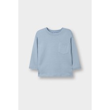 DeFacto Bisiklet Yaka Basic Düz Uzun Kollu Tişört Erkek Bebek B7004A526SP