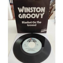 Plakperest Winston Groovy ‎– Blanket On The Ground - 1987  Hollanda Basım 45 Lik Plak-2.el