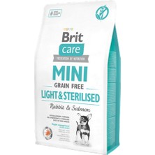 Ozlstor Brit Care 2 kg Mini Irk Kısırlaştırılmış Köpekler Için, Tahılsız, Hipoalerjenik Tavşan Etli ve Somonlu Kuru Mama