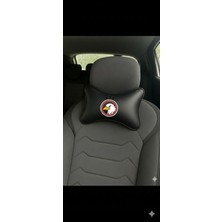 Car Asil Kartal Baskılı Lüks Araç Boyun Yastığı – Siyah, Mavi ve Kırmızı Renk Seçenekleriyle