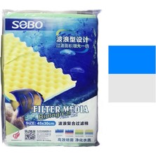 Ozlstor Sobo Filtre Süngeri 45X30X2 Mavi Beyaz