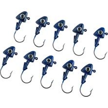 Savex Jighead - Zoka - Kurşunlu Olta Iğnesi - (Xh-A 07) - Mavi - 10 gr - 10 Adet