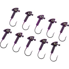 Savex Jighead - Zoka - Kurşunlu Olta Iğnesi - (Xh-A 06) - Mor - 7 gr - 10 Adet