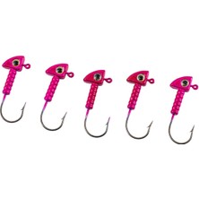 Savex Jighead - Zoka - Kurşunlu Olta Iğnesi - (Xh-A 06) - Pembe - 7 gr - 5 Adet