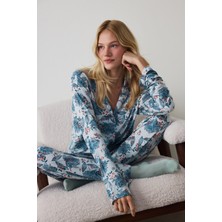 Penti Garden Flowers Gömlek Pantolon Pijama Takımı