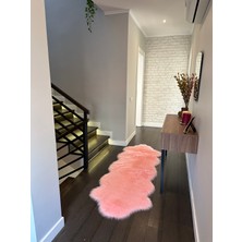 Doğuş Peluş Halı A Post Somon Yumuşak Dokulu Peluş Halı Çift Kafa Post