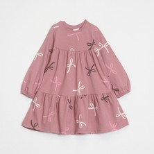 Ozzy Kids Kız Çocuk Kurdele Desenli Elbise