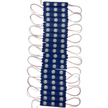 Powerr Led Aydınlatma 20 Adet 12 Volt 1.2 Watt 3 Lensli Turkuaz 2835 Smd LED Modül IP65