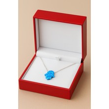 Çekirdek Jewelry 925 Ayar Gümüş Opal Taşlı Kolye