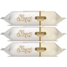 Sleepy Islak Havlu Mendil 90 Yaprak (3 Lü Set) Beyaz Sabun Kokulu Plastik Kapaklı (270 Yaprak)