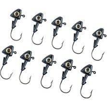 Savex Jighead - Zoka - Kurşunlu Olta Iğnesi - (Xh-A 07) - Siyah - 6 gr - 10 Adet