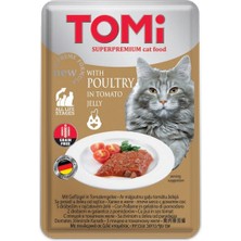 Ozlstor Tomi Kedi Kümes Hayvanı ve Domates Tahılsız Pouch Mama 100GR (Pate)