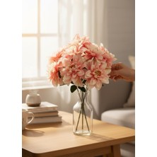 Nettenevime Yapay Çiçek Pembe Açık 7li Yıldız Çiçeği Demeti 40*30CM