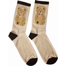 Egs Textile Sevimli - Peluş Ayıcık Desenli Soket Çorap