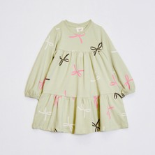 Ozzy Kids Kız Çocuk Kurdele Desenli Elbise