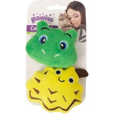 Ozlstor Pawise Örgü Kedi Oyuncağı Kurbağa - Ananas