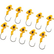 Savex Jighead - Zoka - Kurşunlu Olta Iğnesi - (Xh-A 07) - Sarı - 10 gr - 10 Adet